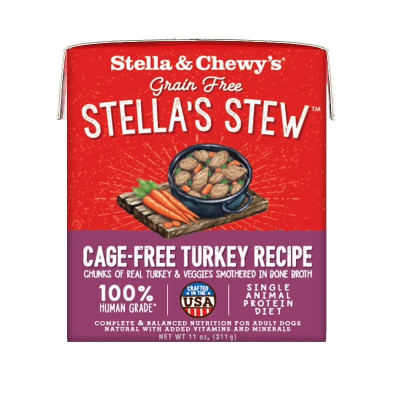 - Food for large dogsStella & Chewy's Stew Dog Wet Food Cage-Free Turkey