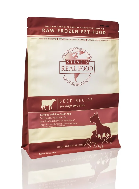 -Grain-free dog food recommendationSteve's Frozen Raw Food Nuggets Beef