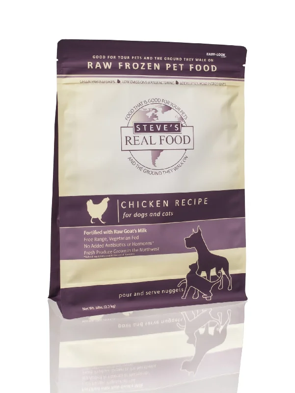  -Fish-containing dog foodSteve's Frozen Raw Food Nuggets Chicken