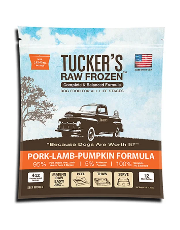 -Grain-free dog food recommendationTucker's Complete Balance Dog Frozen Raw Food Pork, Lamb & Pumpkin