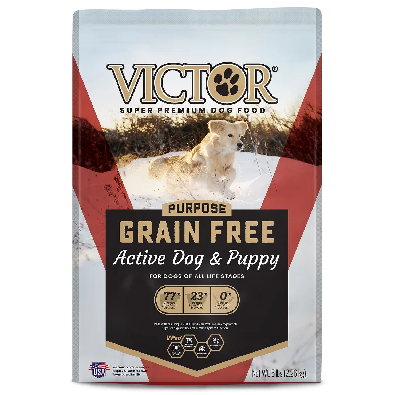 - Special food for senior dogsVictor Grain Free Active Dog & Puppy Dry Dog Food, 5lb