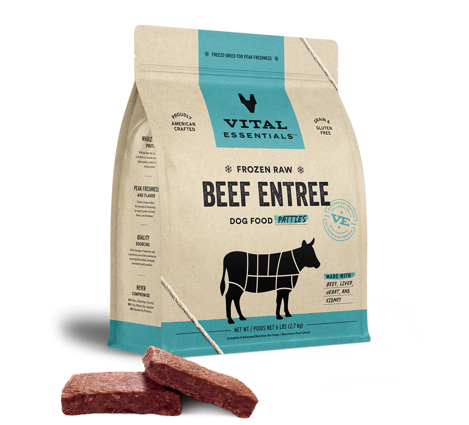 - Dog food online shopping recommendationVital Essentials Dog Frozen Raw Food Beef Patties