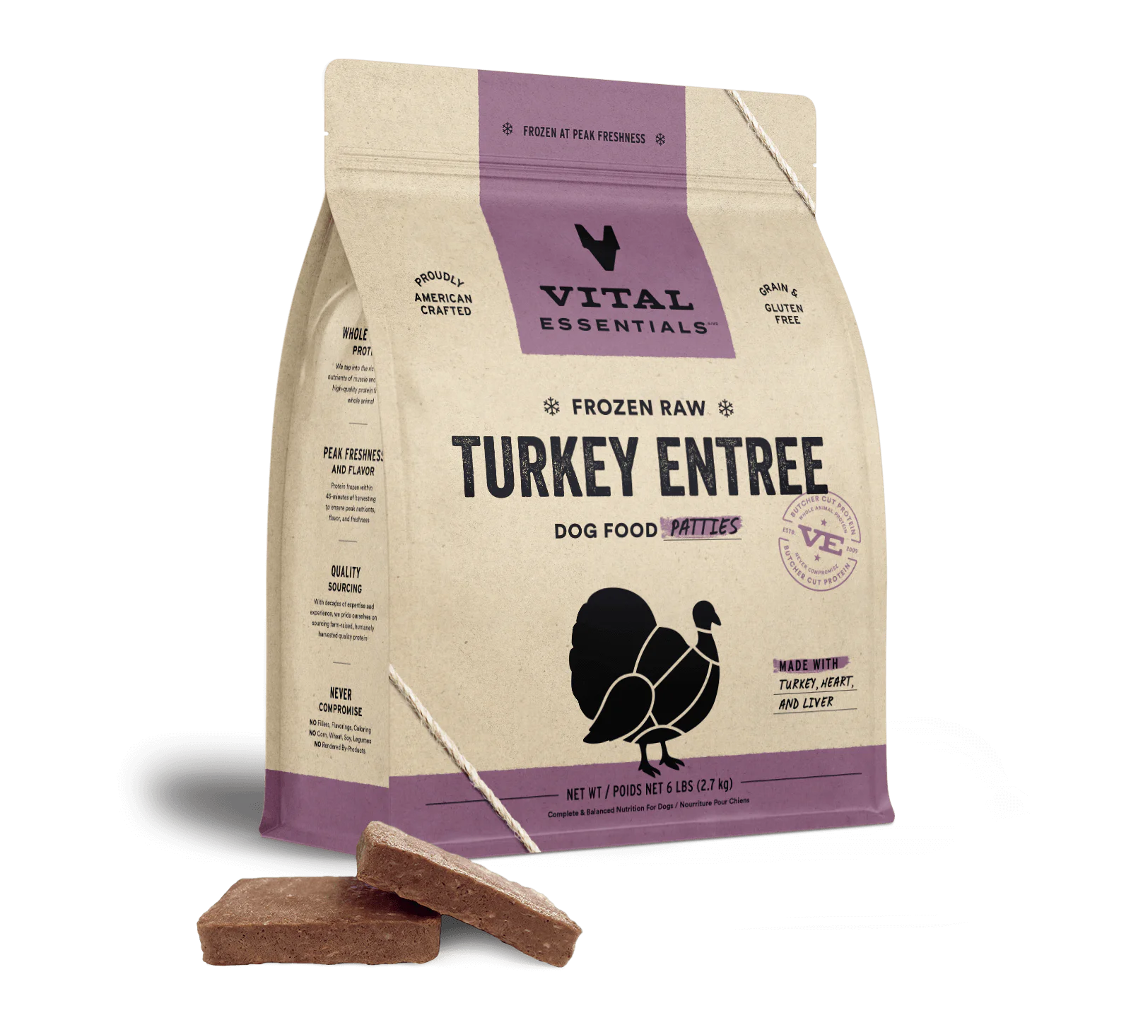 - Dog food nutritional analysisVital Essentials Dog Frozen Raw Food Turkey Patties