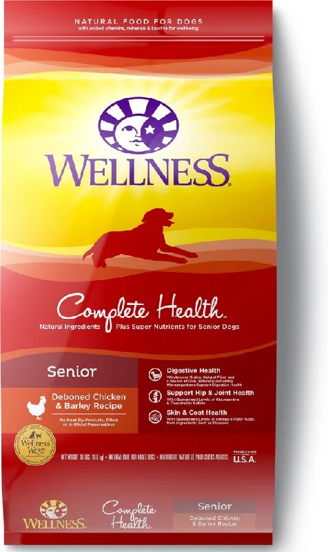 - Hypoallergenic dog foodWellness Complete Health Natural Senior Health Chicken Recipe Dry Dog Food