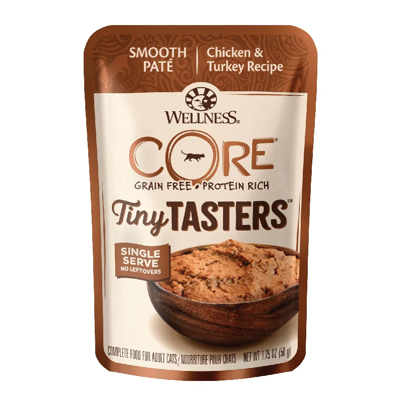    - Wholesale cat food prices  Wellness CORE Tiny Tasters Chicken and Turkey Paté Wet Cat Food 50g x 12