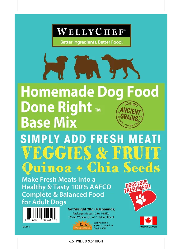 - Special food for senior dogsWelly Chef - Homemade Dog Food Mix