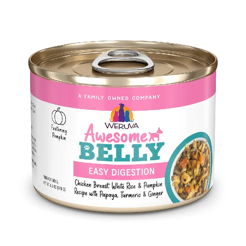 - Crave dog food reviewWeruva Awesome Belly Chicken Breast, White Rice & Pumpkin Recipe with Papaya, Tumeric & Ginger Wet Dog Food