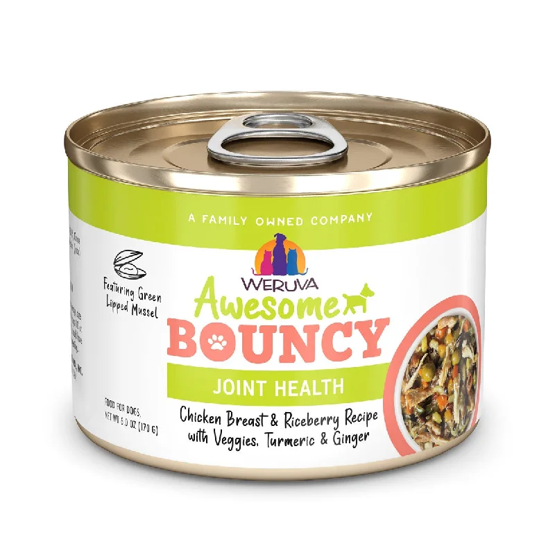 - Gastrointestinal conditioning dog foodWeruva Awesome Bouncy Chicken Breast & Riceberry Recipe with Veggies, Turmeric & Ginger Wet Dog Food