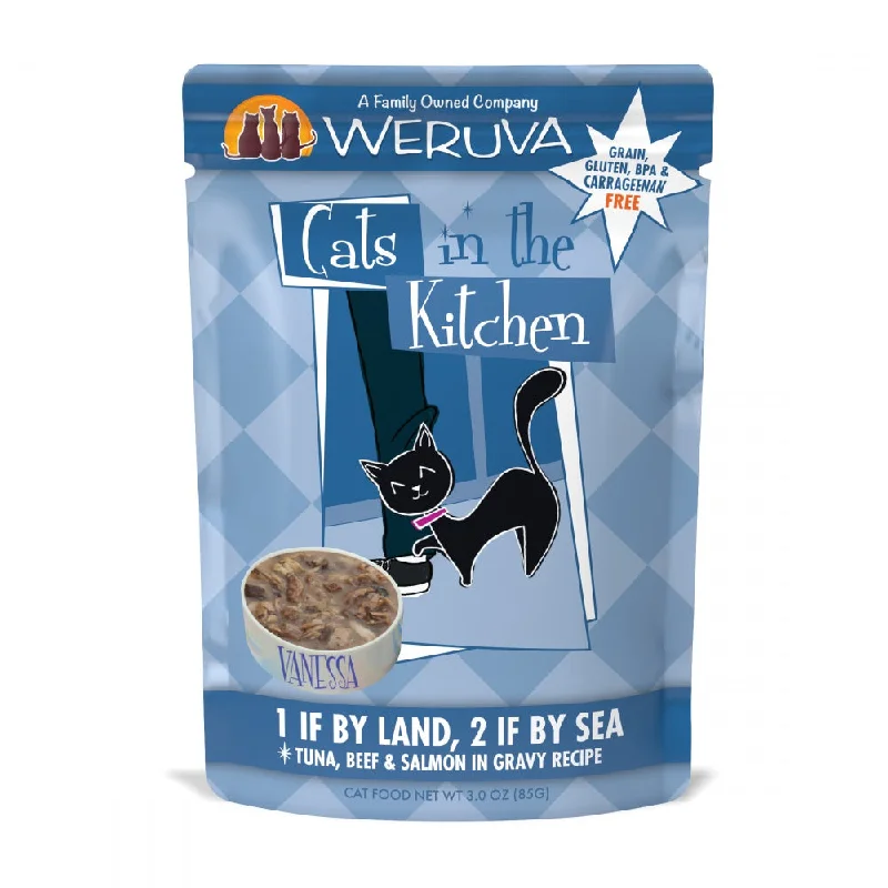  . **Health and Nutrition**  Weruva Cats In the Kitchen 1 If by Land 2 If by Sea Pouches Wet Cat Food