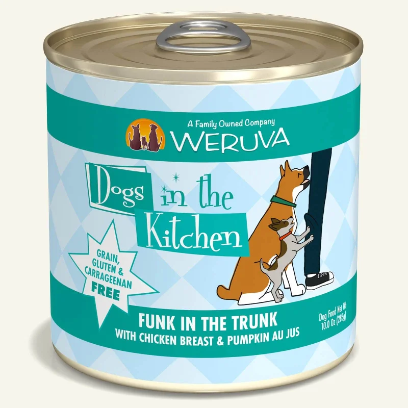 - Dog food for pregnancy and lactationWeruva Dogs In the Kitchen Dog Grain Free Can Food Funk in the Trunk