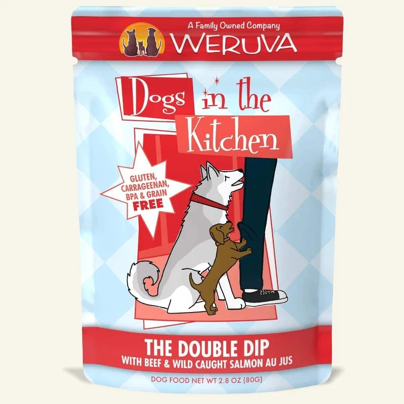  -Cost-effective dog foodWeruva Dogs in the Kitchen Dog Grain Free Wet Food Double Dip