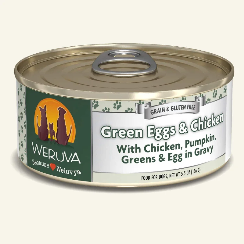 - Food for picky dogsWeruva Grain Free Dog Can Food Green Eggs & Chicken