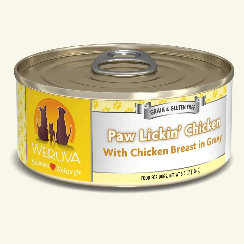 - Dog food for pregnancy and lactationWeruva Grain Free Dog Can Food Paw Lickin Chicken