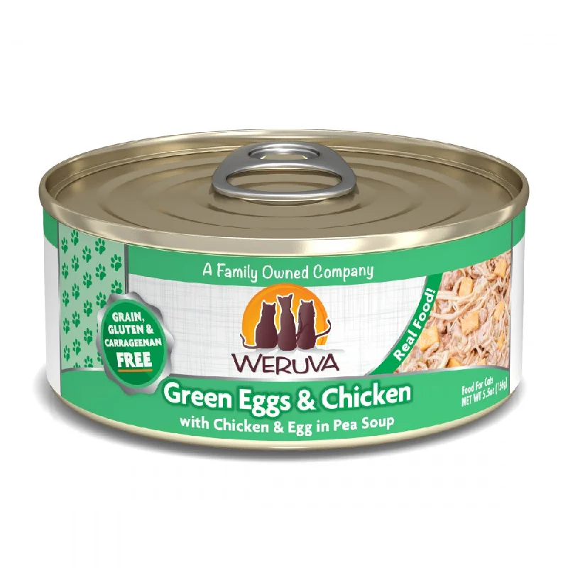    - Indoor cat food  Weruva Green Eggs And Chicken Formula Canned Cat Food