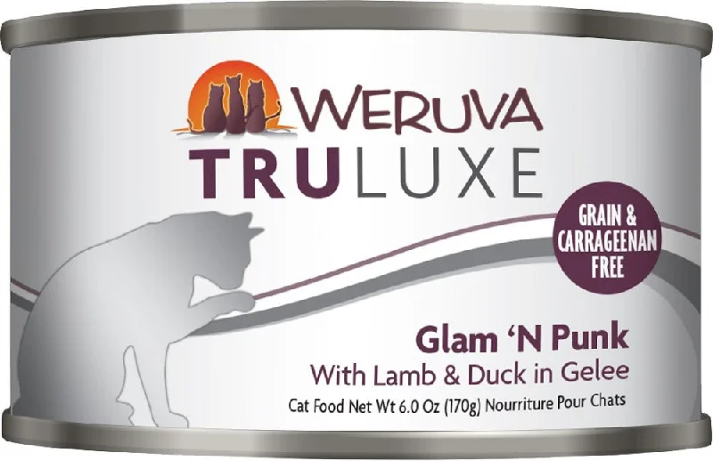    - Hypoallergenic cat food  Weruva TRULUXE Glam N Punk with Lamb & Duck Canned Cat Food