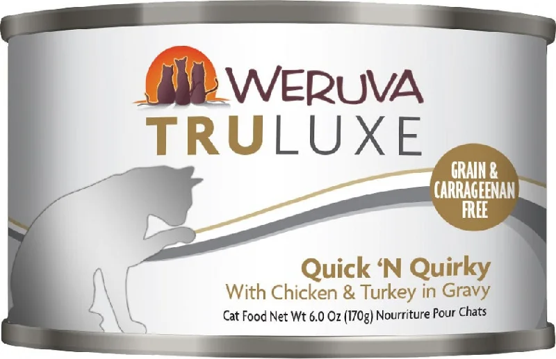  . **Price and Purchasing**  Weruva TRULUXE Quick N Quirky with Chicken and Turkey in Gravy Canned Cat Food