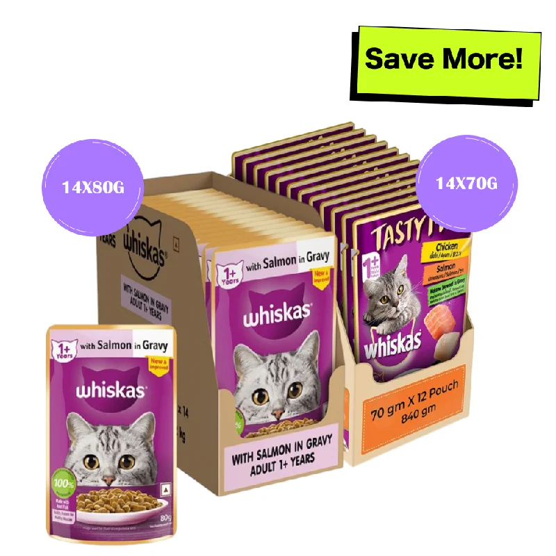    - Orijen cat food reviews  Whiskas Salmon in Gravy Meal and Chicken With Salmon Wakame Seaweed in Gravy Tasty Mix Adult Cat Wet Food Combo