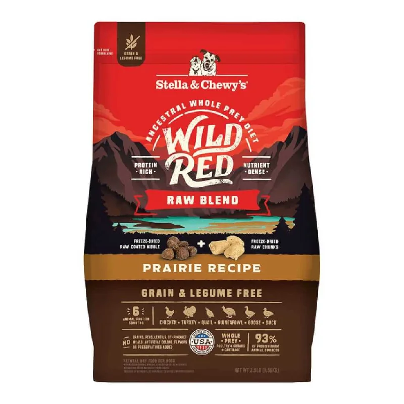 - High protein dog foodWild Red Raw Blend Grain & Legume Free Prairie Recipe