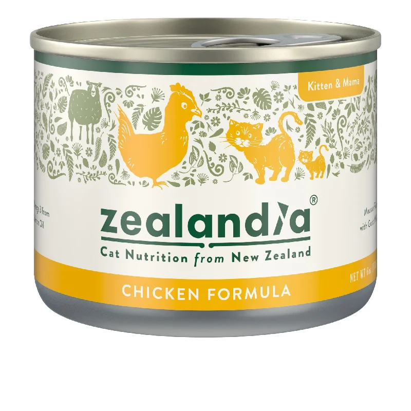    - Affordable cat food with good quality  Zealandia Kitten and Mama Chicken Mousse Pate Wet Food 170g