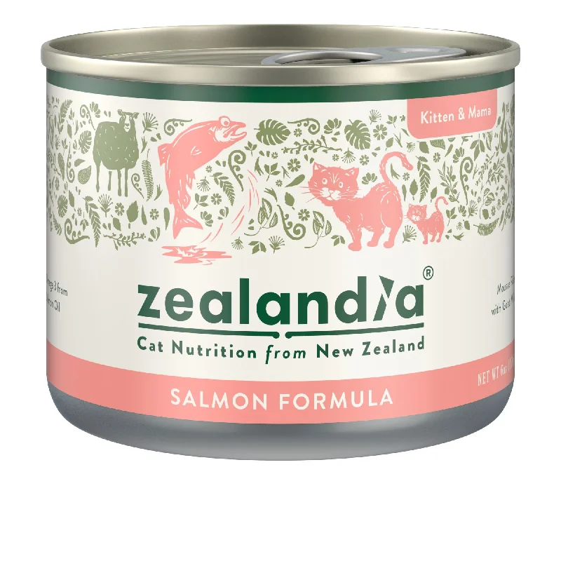    - Cat food for coat health  Zealandia Kitten and Mama Salmon Mousse Pate Wet Cat Food 170g