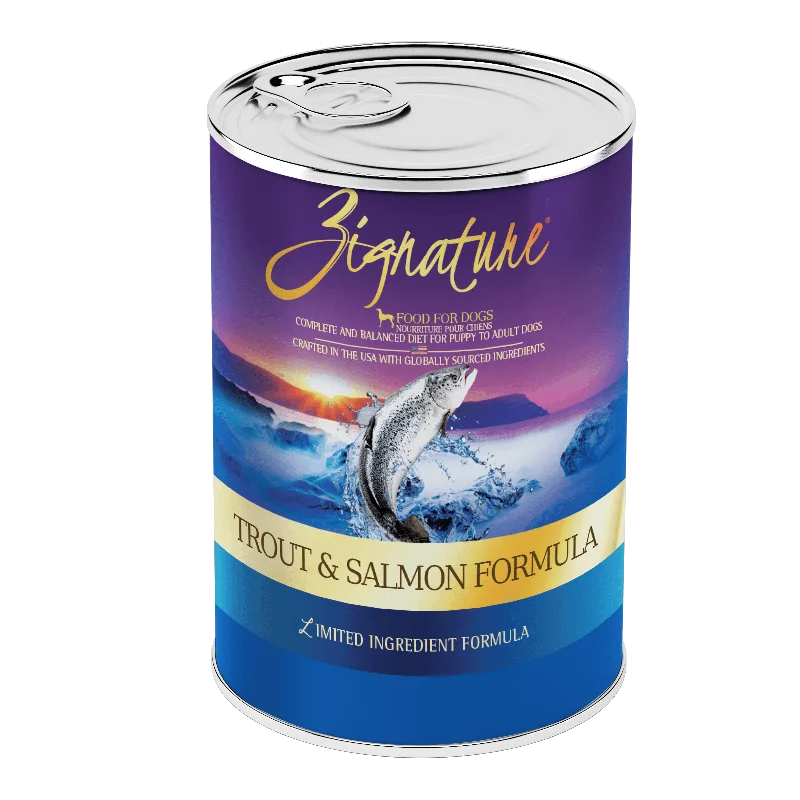 - Natural ingredient dog foodZignature Trout & Salmon Formula For Dog Canned Food, 13oz