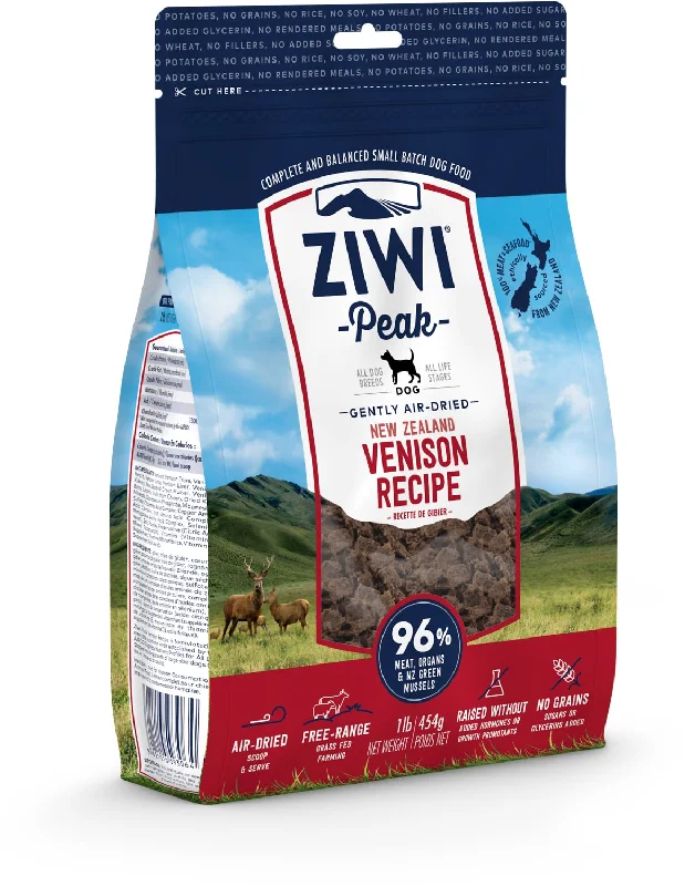 - Tear stain dog foodZiwi Peak Air Dried Grain Free Venision Dog Food