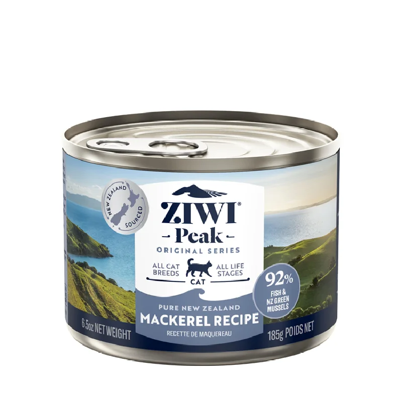    - Cat food for coat health  ZIWI Peak Wet Mackerel Recipe Cat Food 185g x 12