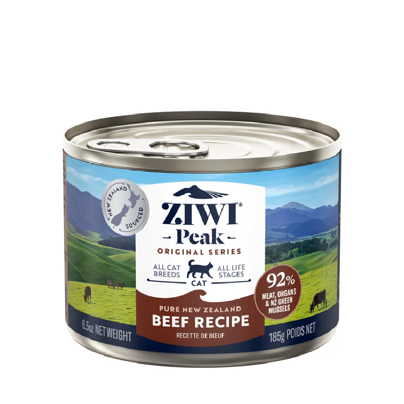    - Cat food for spayed/neutered cats  ZIWI Peak Wet Beef Recipe Cat Food 185g