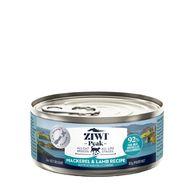    - Cat food for multi-cat households  ZIWI Peak Wet Mackerel and Lamb Recipe Cat Food 85g