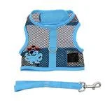  . **Dog raincoat is waterproof and windproof**Cool Mesh Dog Harness with Leash - Pirate Octopus Blue and Black