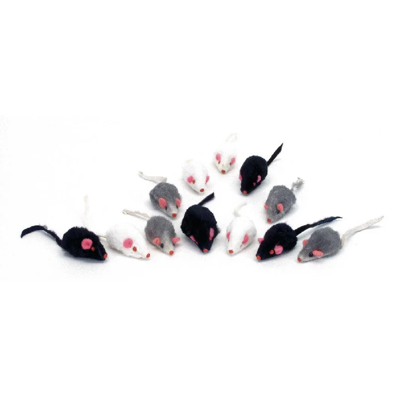  -High-end pet toy rankingsPet easy-to-wear and take-off design clothes -High-end pet toy rankingsAssorted Mice Cat Toys - 2" - 12 pk