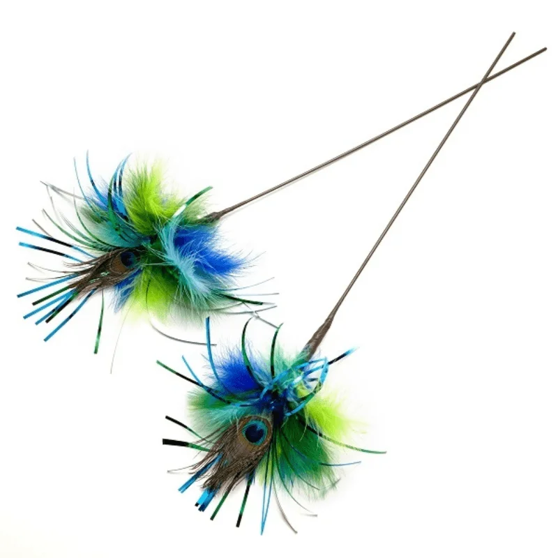  -High-end pet toy rankingsDog clothes -High-end pet toy rankingsCat Teaser - PEACOCK SPARKLER - 36"