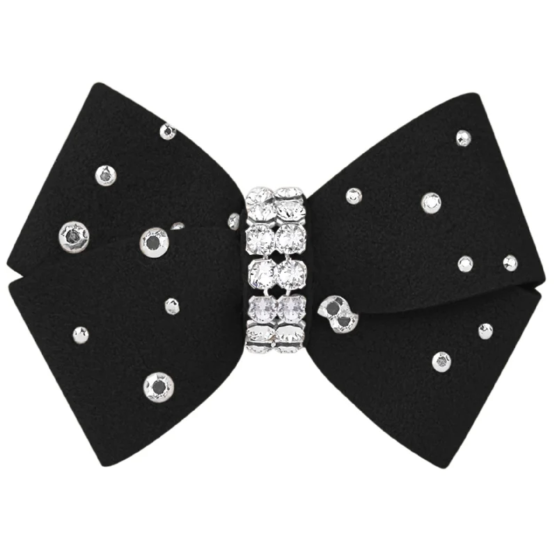 Pet wedding dressesNouveau Bow Dog Hair Bow with Silver Stardust