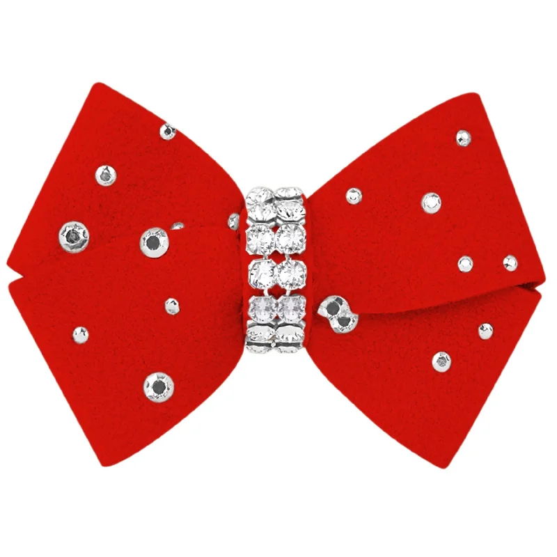 Pet Halloween clothesNouveau Bow Dog Hair Bow with Silver Stardust