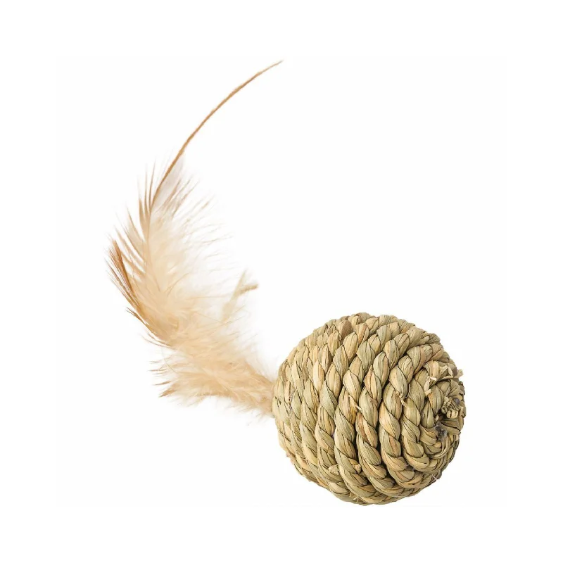 - Environmentally friendly pet toy recommendationsPet wedding dresses- Environmentally friendly pet toy recommendationsCat Toy - Seagrass Ball with Feather