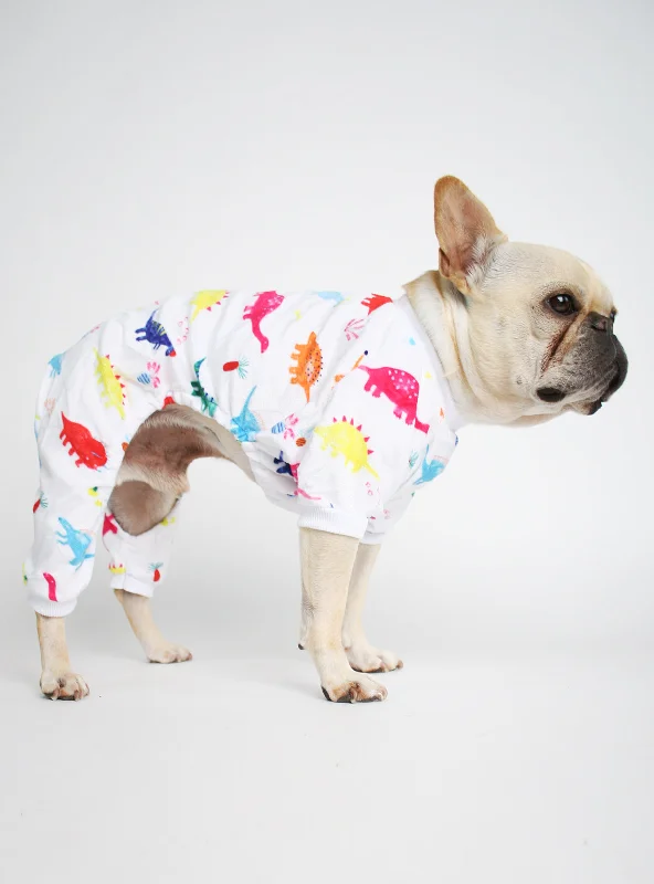 Pet cotton clothesDinosaur Dog Pajama Jumpsuit