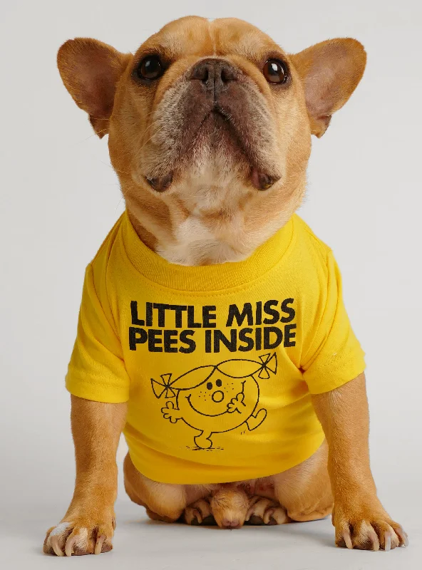 Pet rehabilitation recovery clothes (such as post-operative clothes)Little Miss Pees Inside Dog Tee