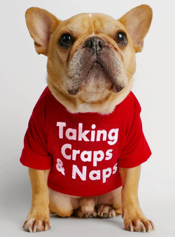 Pet anti-flea collarTaking Craps And Naps Dog Tee